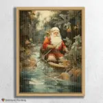Santa in a Boat