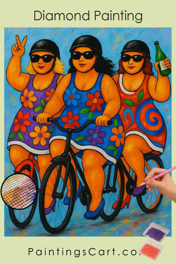 Vibrant Cycling Trio in Dresses 1 Vibrant_Cycling_Trio_in_Dresses