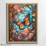 stained_Glass_Butterflies_404045_float-diamond-painting-paintingscart Butterfly and Flowers Stained Glass