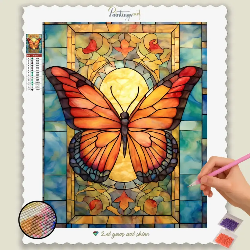 Amazing Butterfly Stained Glass