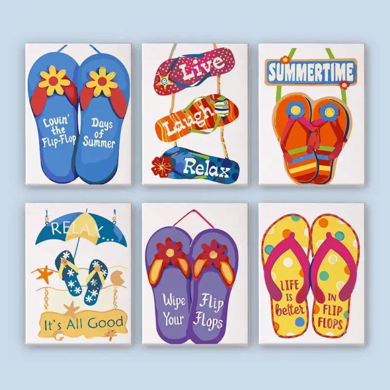 60373-Paint-by-numbers-Diamond-Painting-webp Summer Flip Flops