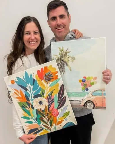 Happy customer's painting