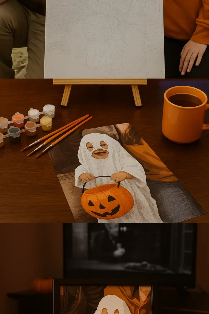 From Photo to Phantom: My Journey Creating a Custom Halloween Paint-by-Numbers Masterpiece