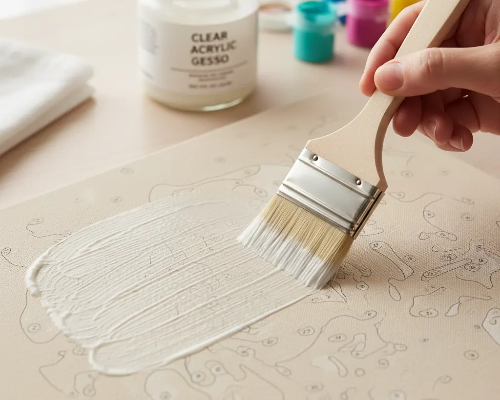 2. Prime Your Canvas with Gesso (The Pro Tip)